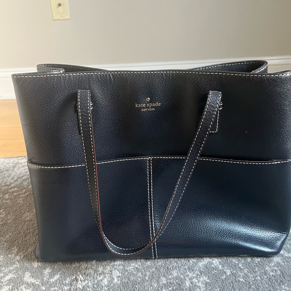 Kate Spade Large Shoulder Bag - Navy